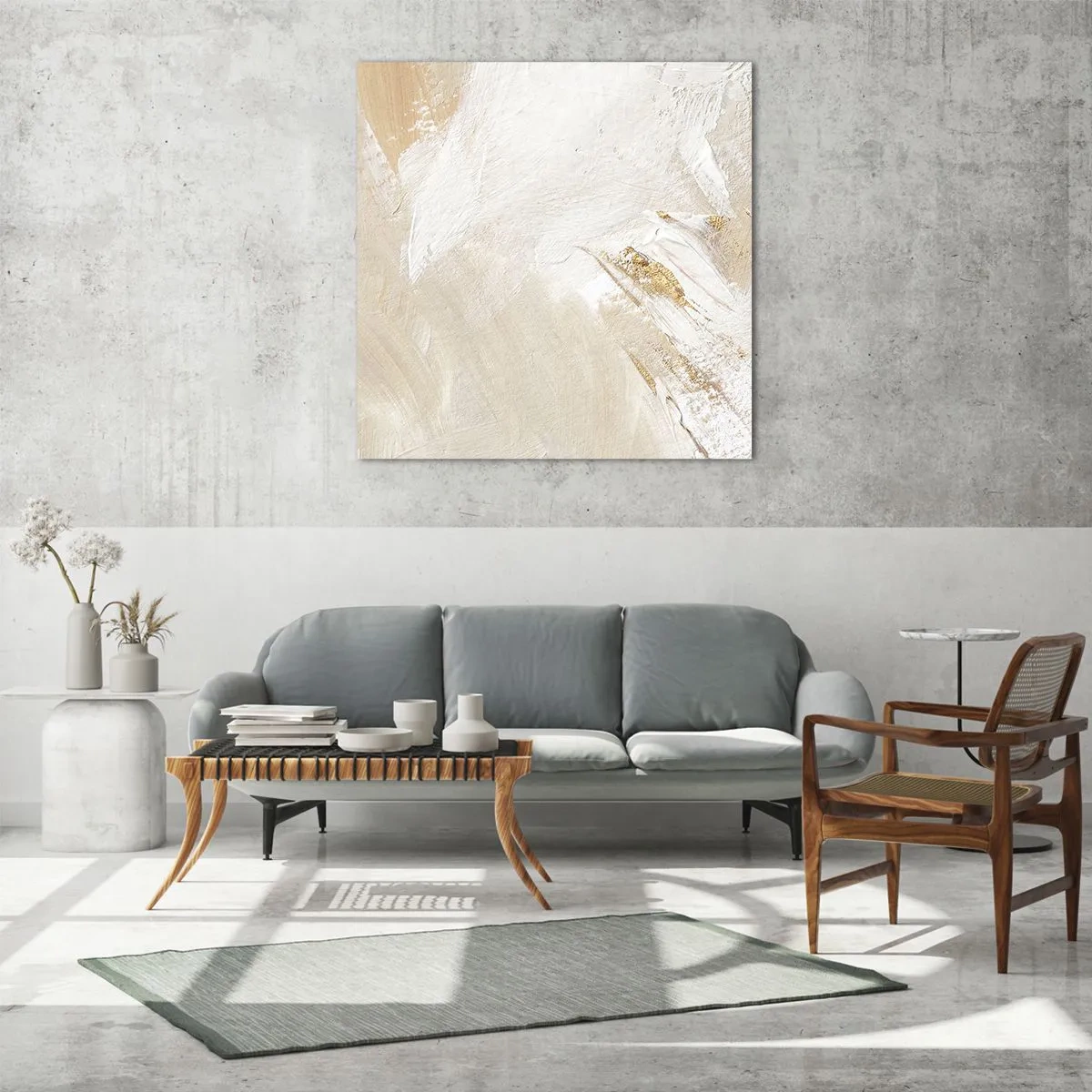 Impression sur verre - Image sur verre - Composition pastel - 40x40 cm