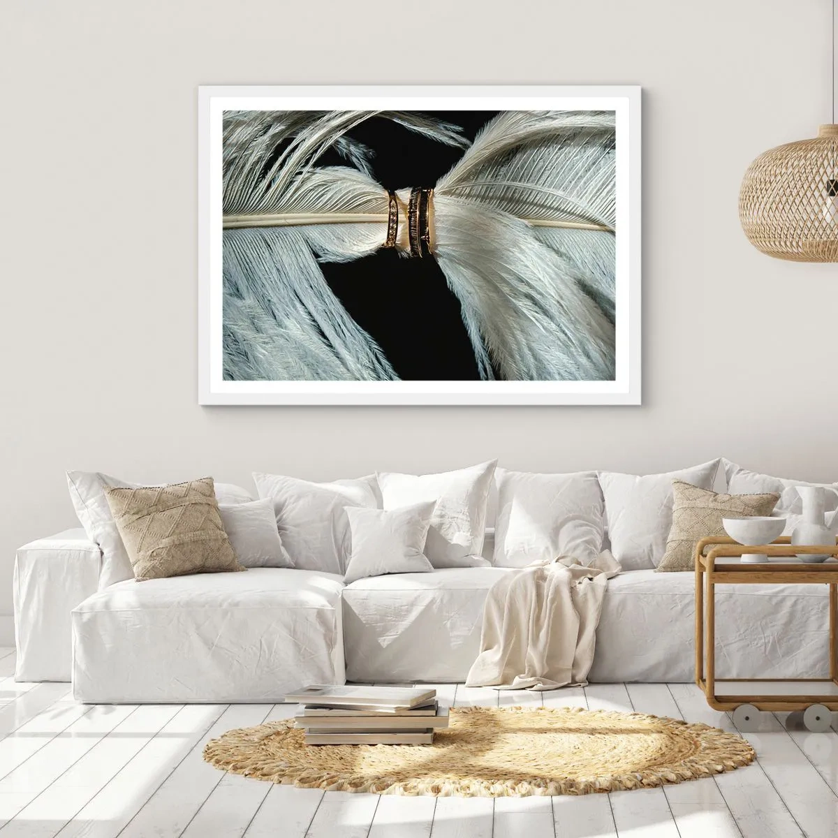 Affiche dans un cadre blanc - Poster - ... et je ne te laisserai pas ... - 70x50 cm