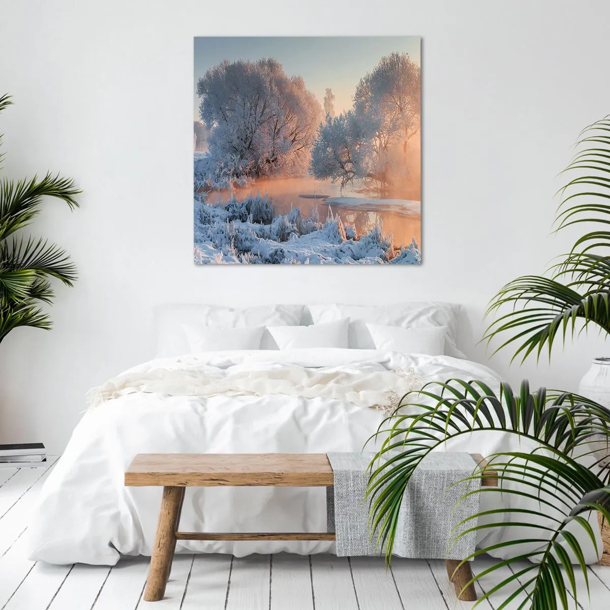 Impression sur toile - Image sur toile - Tout dans le soleil brille en cristal - 50x50 cm