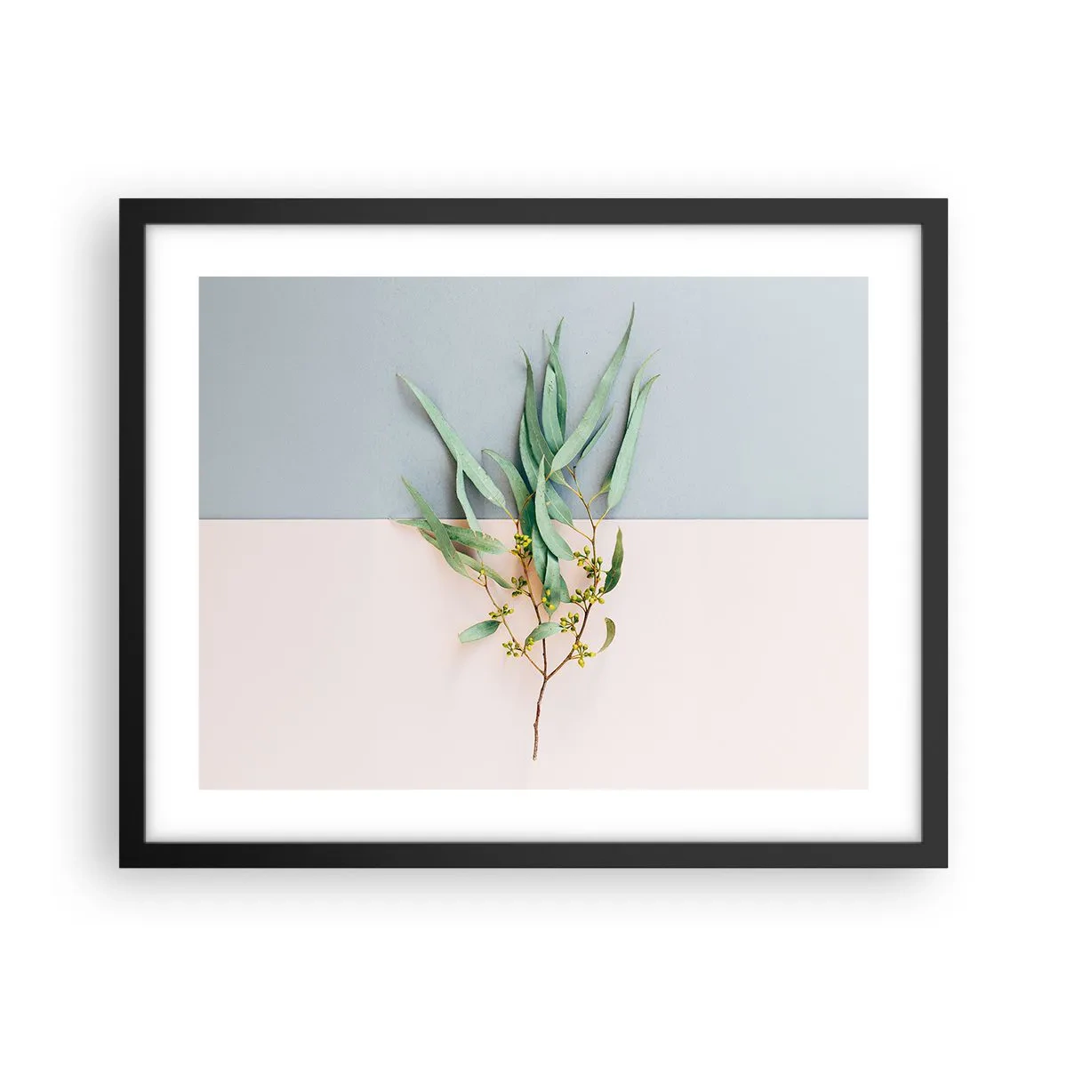 Affiche dans un cadre noir - Poster - Subtilité pastel - 50x40 cm