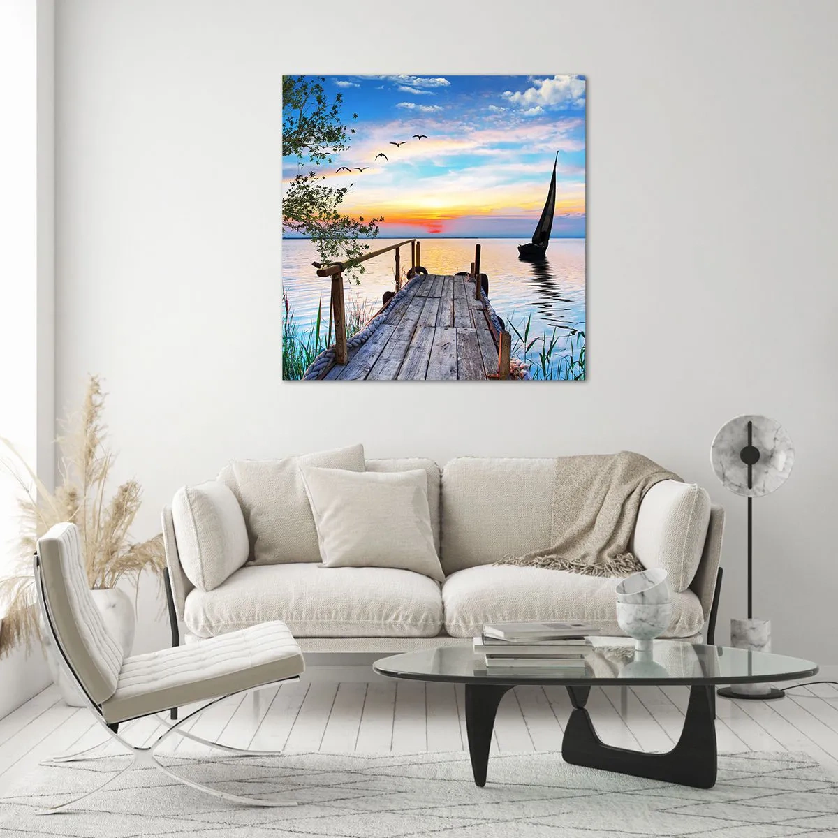 Impression sur verre - Image sur verre - Bonsoir! - 70x70 cm