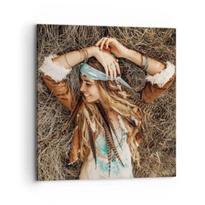 Impression sur toile - Image sur toile - En route vers les années d'amour - 70x70 cm