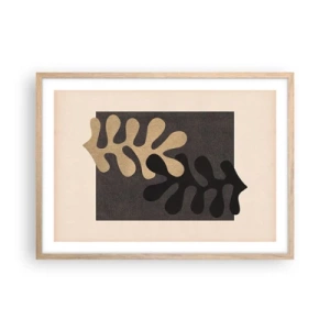 Affiche dans un chêne clair - Poster - Absence et complément - 70x50 cm