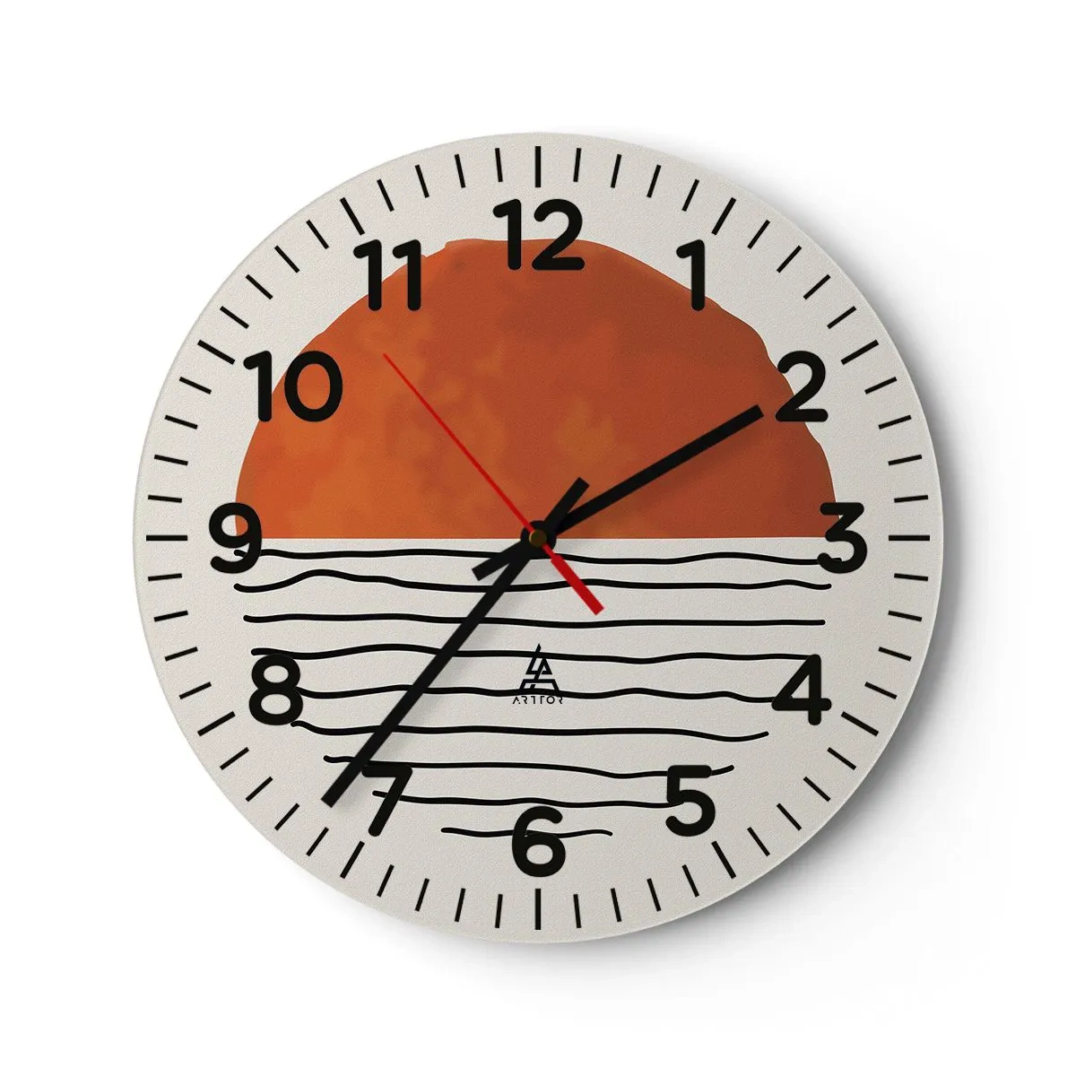 Horloge murale - Pendule murale - Dans un climat japonnais - 40x40 cm