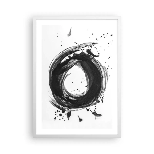 Affiche dans un cadre blanc - Poster - Le tourbillon de la création - 50x70 cm