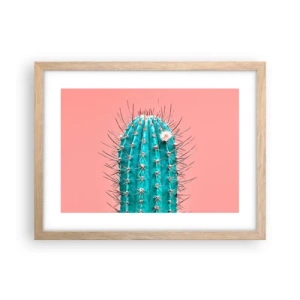 Affiche dans un chêne clair - Poster - Juste regarde - 40x30 cm