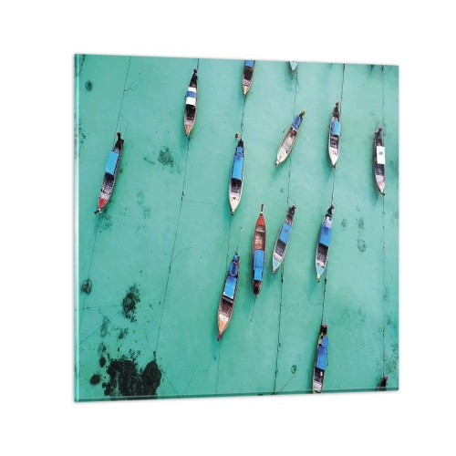 Impression sur verre - Image sur verre - Dans une attente jouyeuse - 70x70 cm