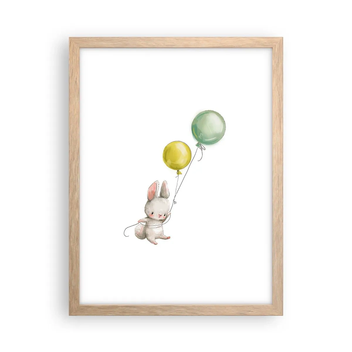 Affiche dans un chêne clair - Poster - Moi aussi je vole! - 30x40 cm