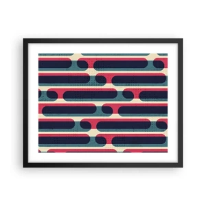 Affiche dans un cadre noir - Poster - En profondeur et sur l'avant - 50x40 cm