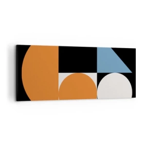 Impression sur toile - Image sur toile - Rangement de figures - 100x40 cm