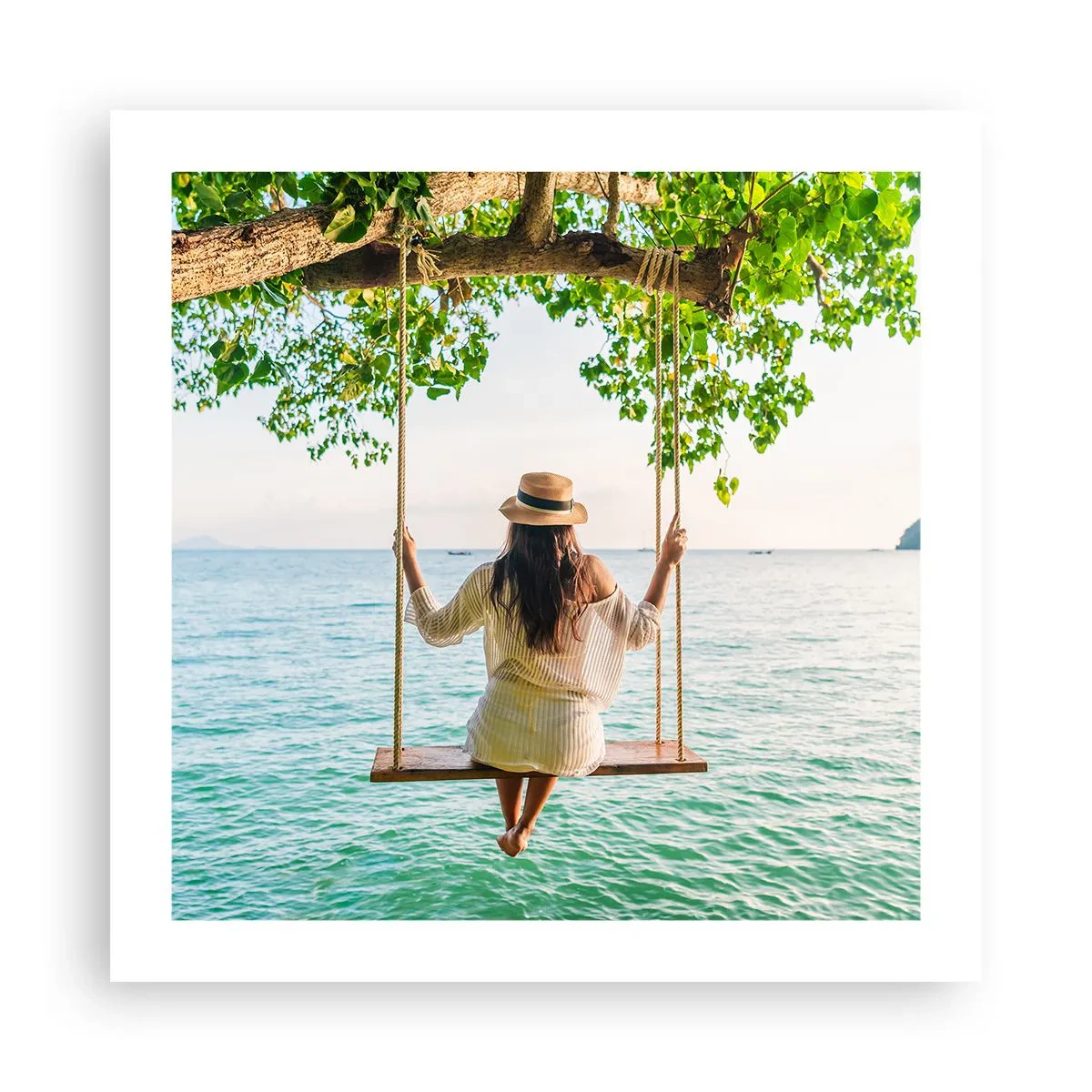 Affiche - Poster - La vie est belle - 50x50 cm