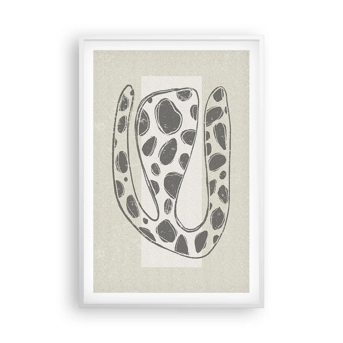 Affiche dans un cadre blanc - Poster - Une étrange créature - 61x91 cm