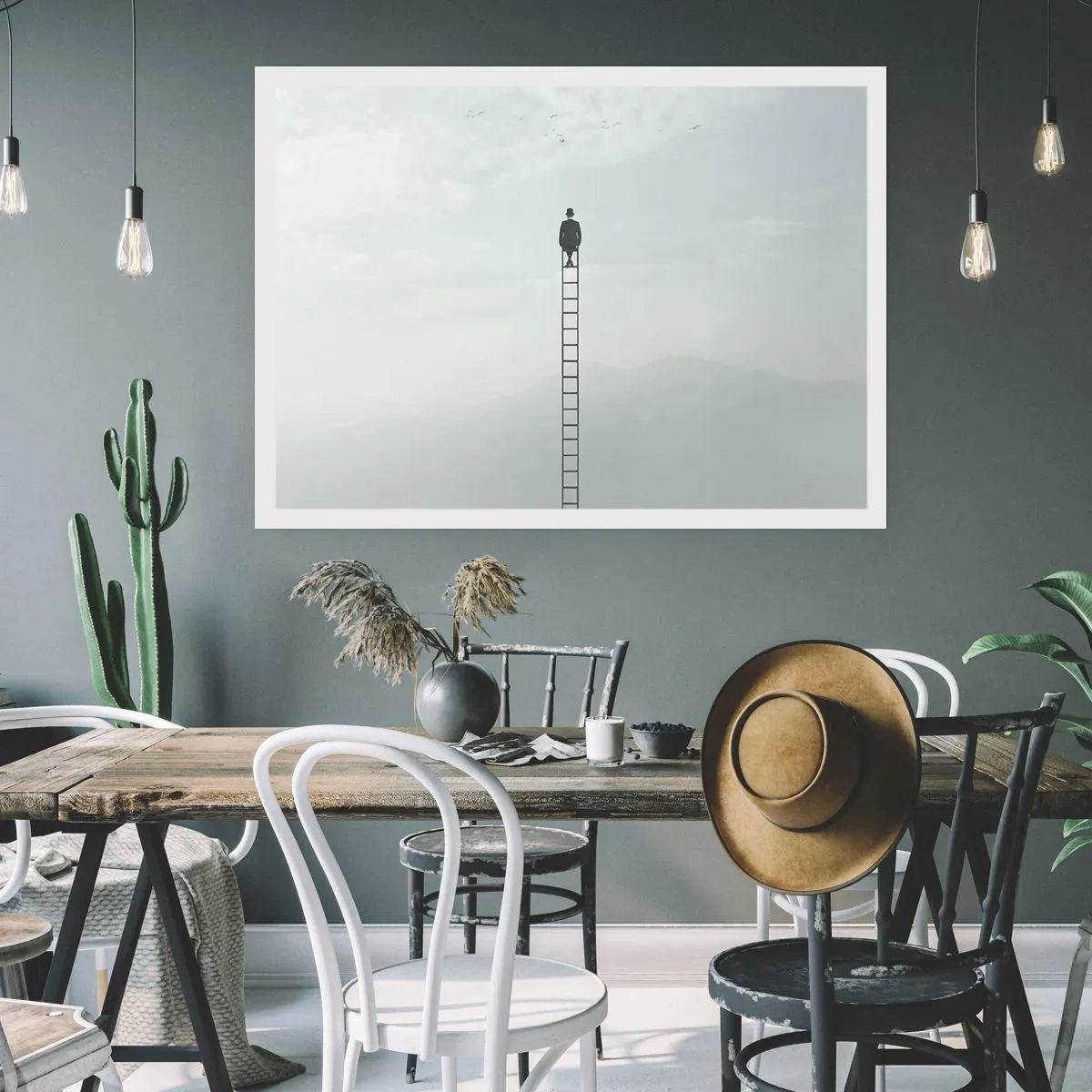 Affiche - Poster - Se soulever au-dessus - 50x40 cm