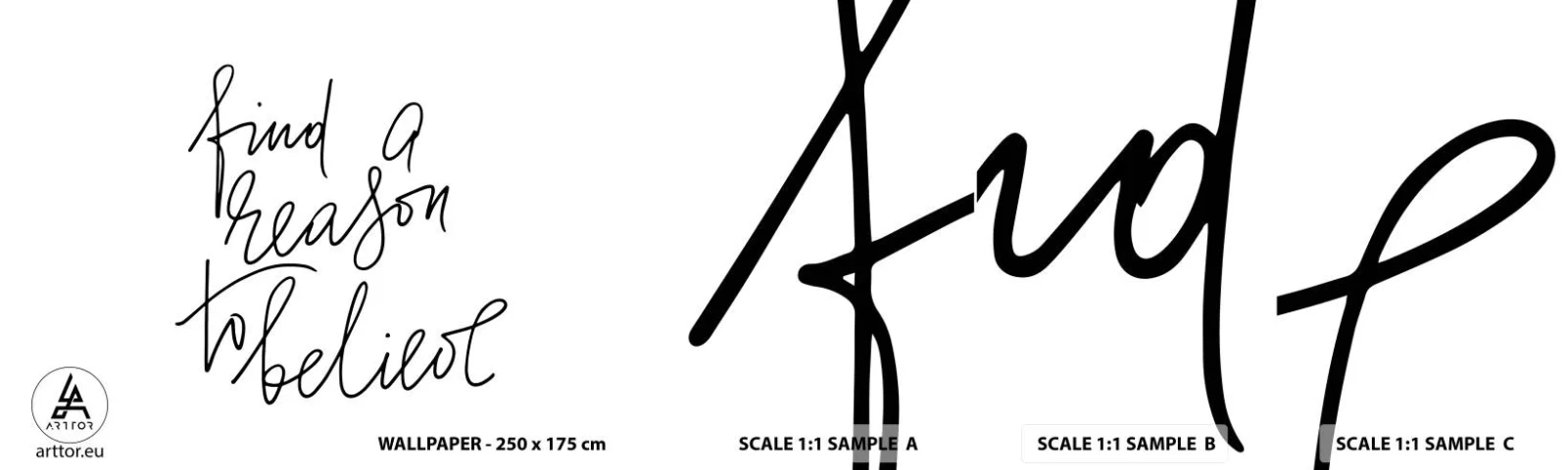 Échantillon de Papier Peint Autocollant Deluxe Sticker - C'est possible - Typographie, Affirmation, Maxime - 100x30 cm