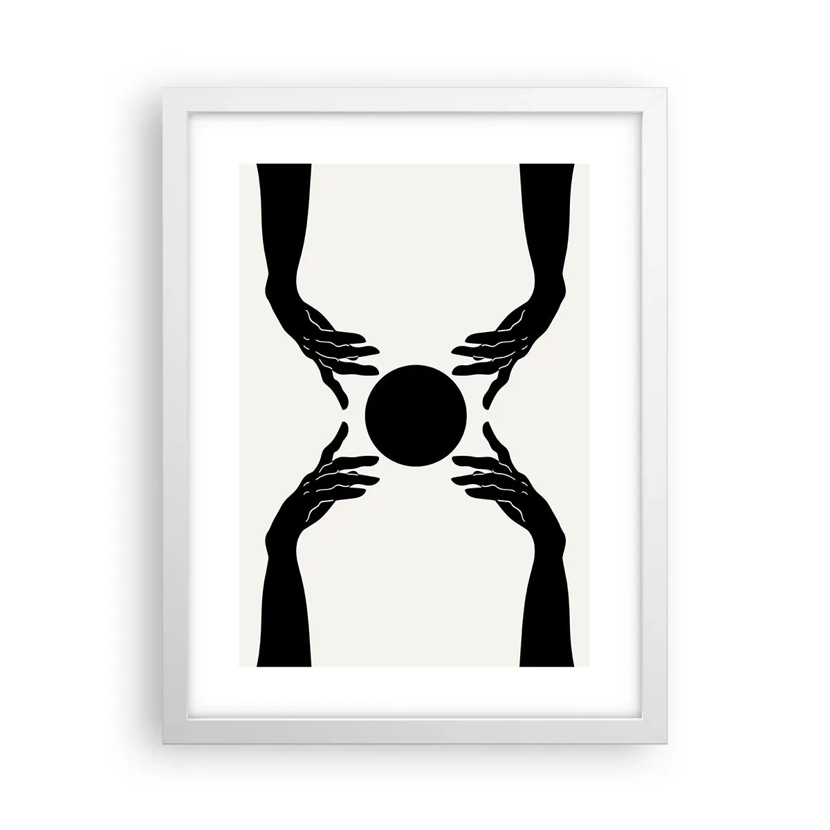 Affiche dans un cadre blanc - Poster - Signe secret - 30x40 cm