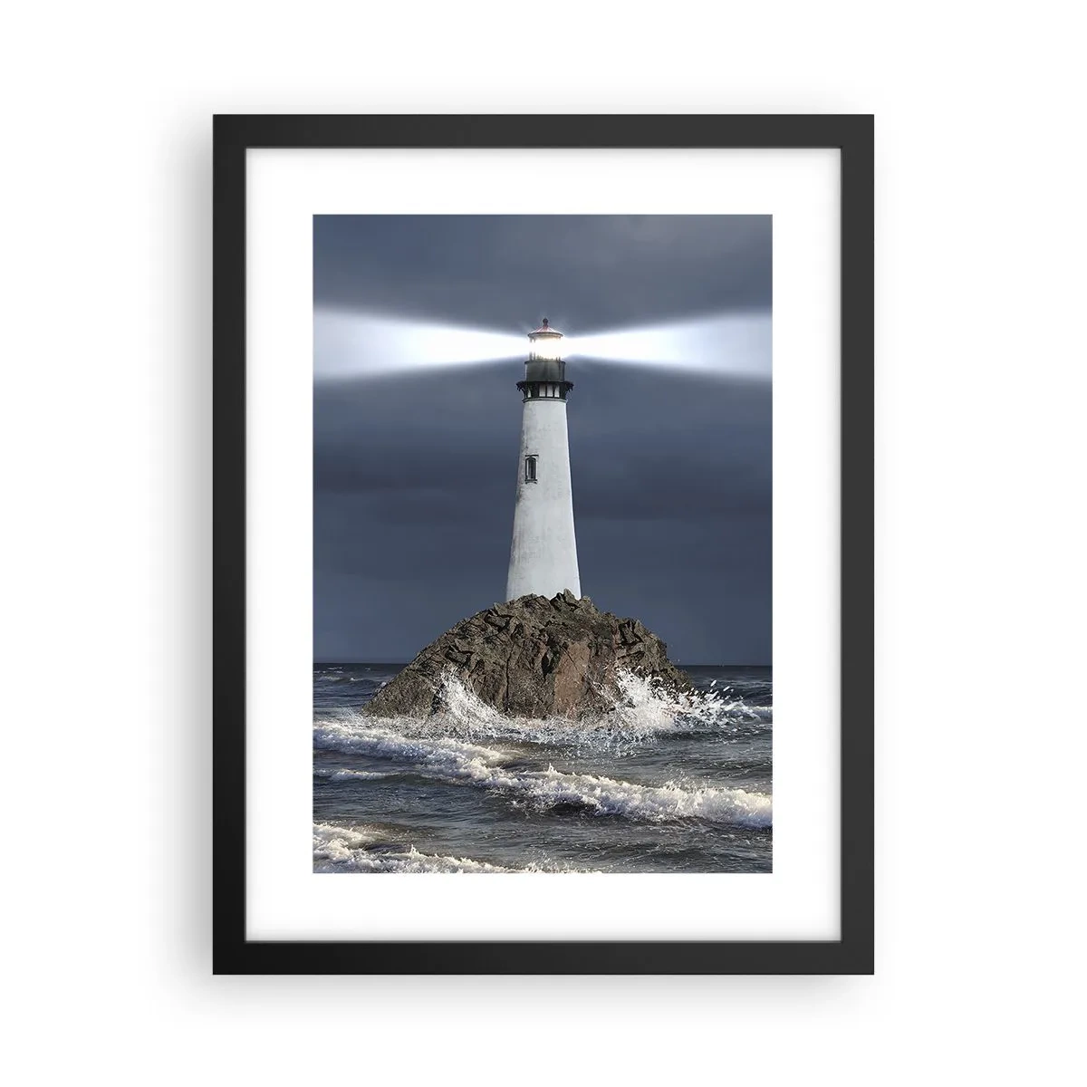 Affiche dans un cadre noir - Poster - I… i… ici ! - 30x40 cm