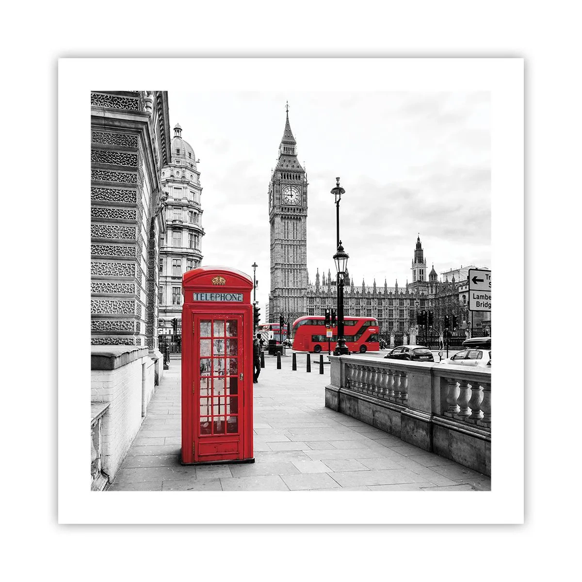 Affiche - Poster - Sans aucun doute Londres - 50x50 cm