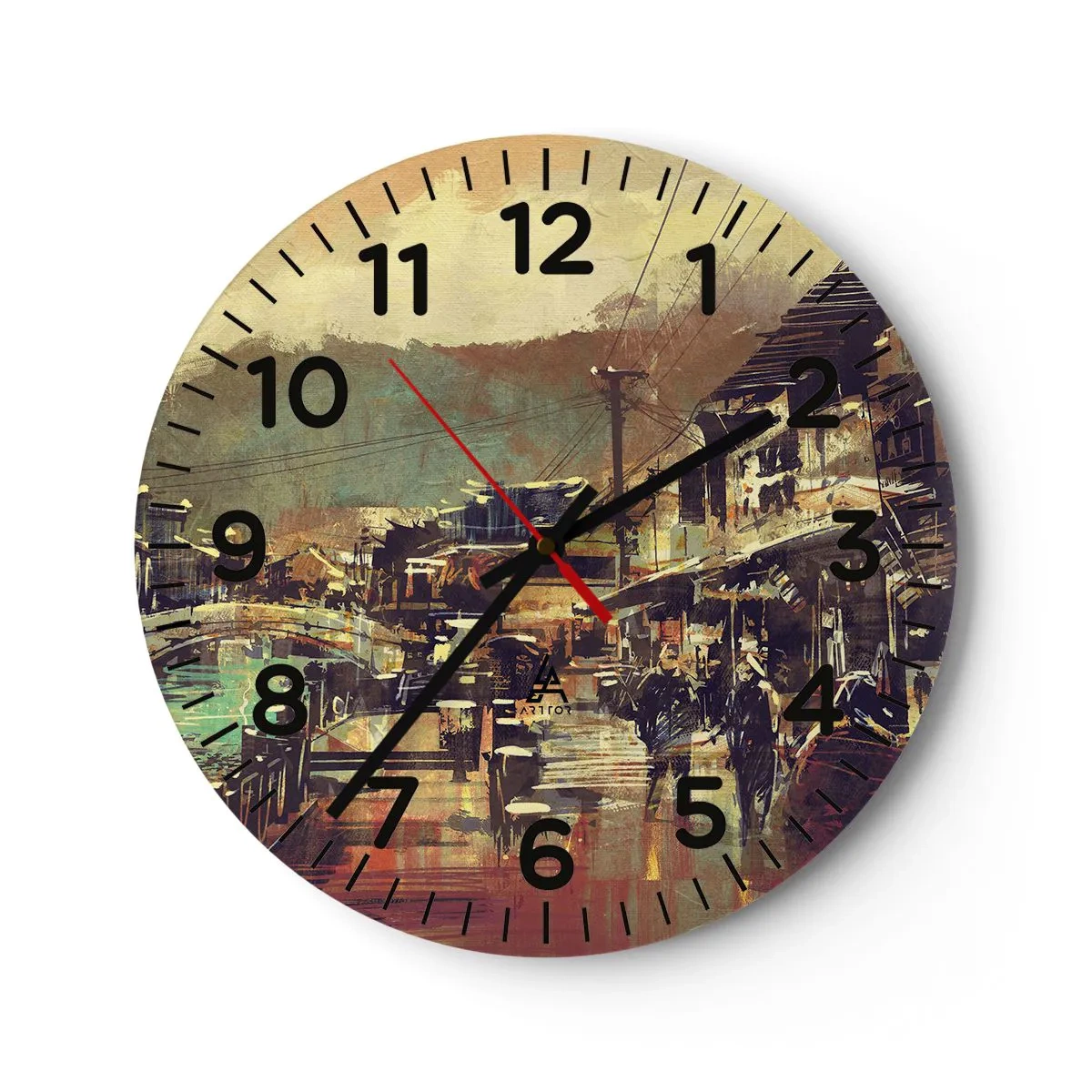 Horloge murale - Pendule murale - La vie comme une richesse de gris - 40x40 cm