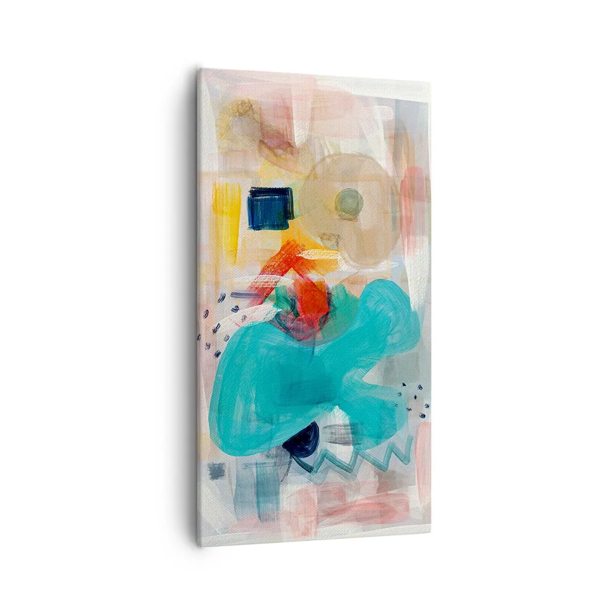 Impression sur toile - Image sur toile - Jeu de couleurs - 55x100 cm