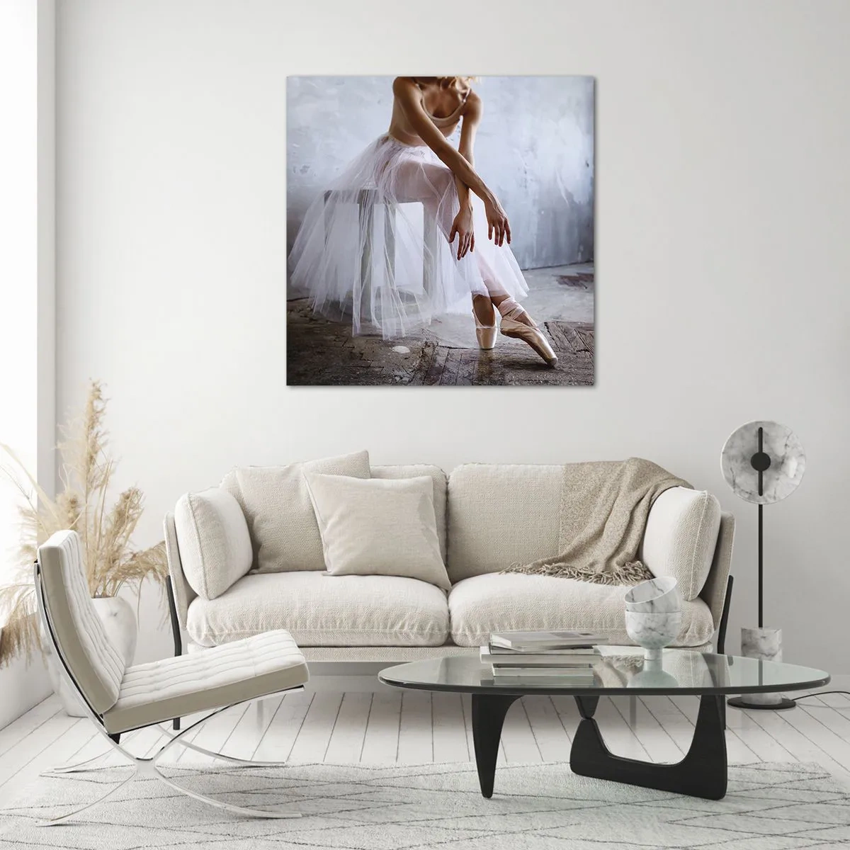 Impression sur verre - Image sur verre - Avant que les lumières de la rampe ne clignotent - 70x70 cm