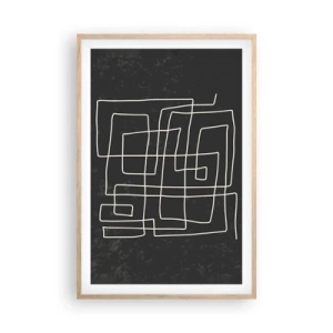 Affiche dans un chêne clair - Poster - Pas aussi simple - 61x91 cm