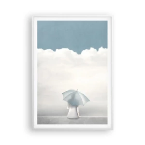 Affiche dans un cadre blanc - Poster - Aux confins de la réalité et des rêves - 70x100 cm