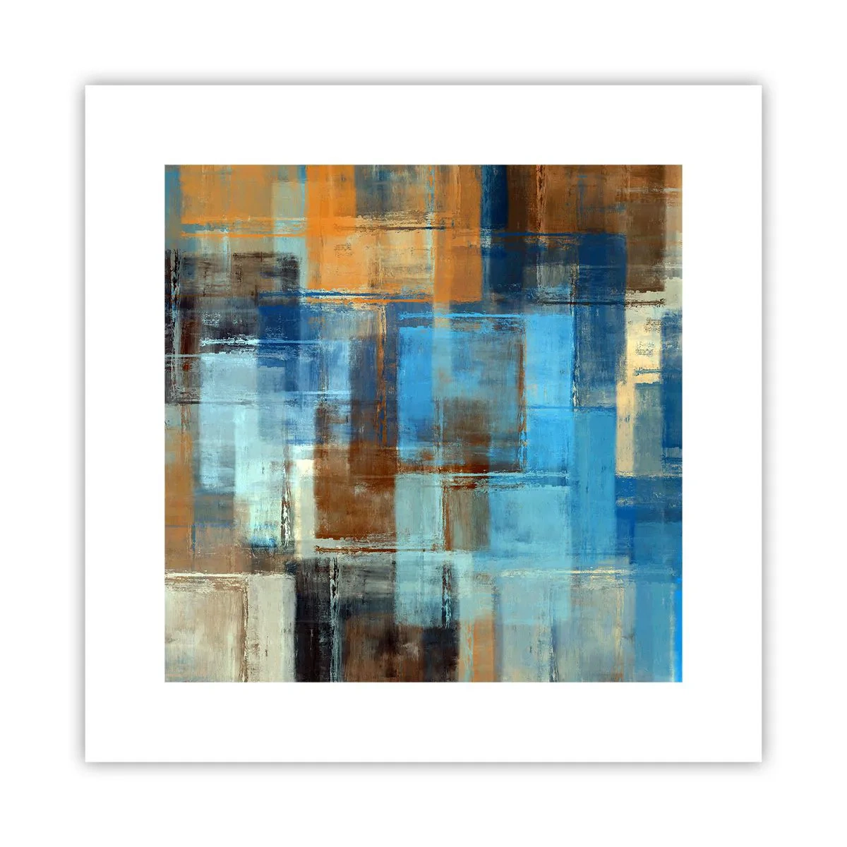 Affiche - Poster - A travers le voile bleu - 30x30 cm