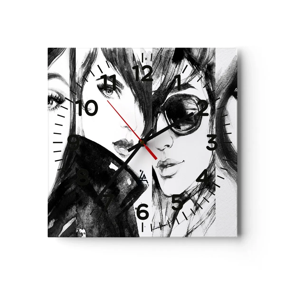 Horloge murale - Pendule murale - La beauté multipliée - 30x30 cm