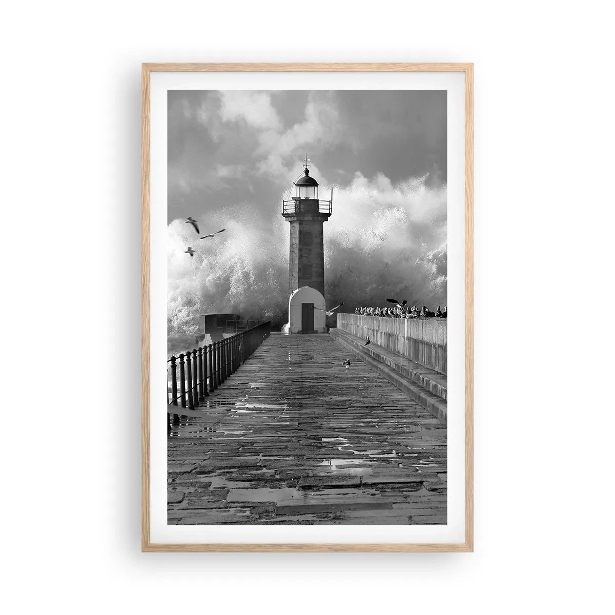 Affiche dans un chêne clair - Poster - Sans peur - 61x91 cm