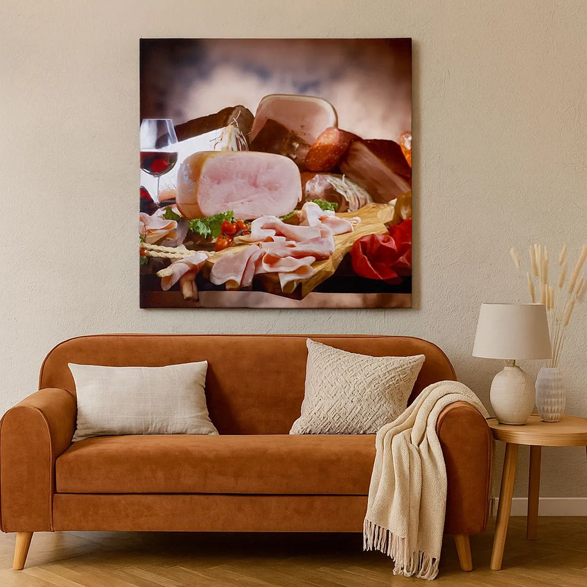 Impression sur toile - Image sur toile - Un rêve culinaire avec une carafe - 30x30 cm
