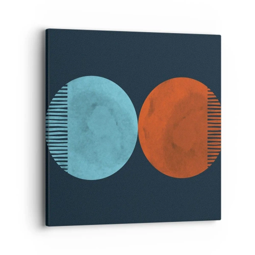 Impression sur toile - Image sur toile - Seulement la géométrie ? - 40x40 cm