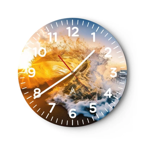 Horloge murale - Pendule murale - S'amuser dans le sable - 40x40 cm