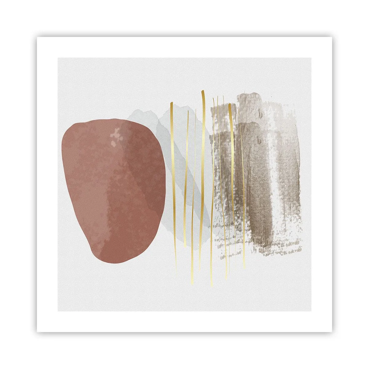 Affiche - Poster - Colonnade abstraite - 50x50 cm