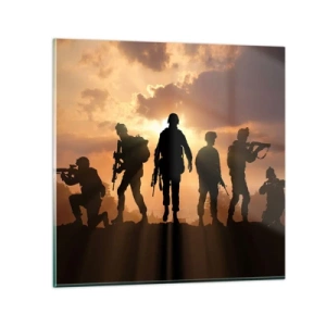 Impression sur verre - Image sur verre - Brothers in arms - 70x70 cm