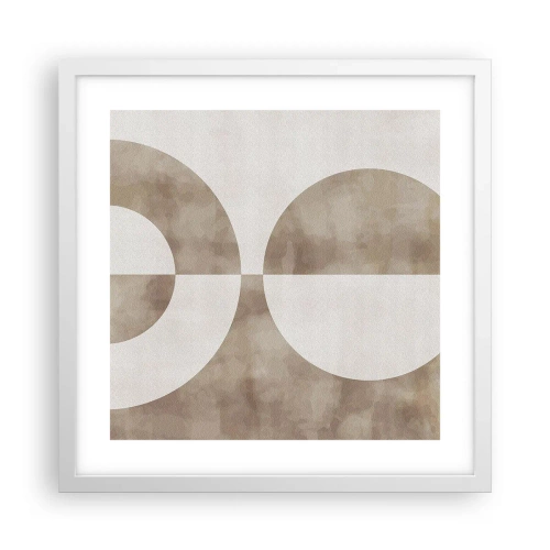 Affiche dans un cadre blanc - Poster - Similitudes et différences - 40x40 cm