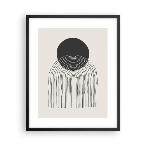 Affiche dans un cadre noir - Poster - Tremblement et confiance - 40x50 cm