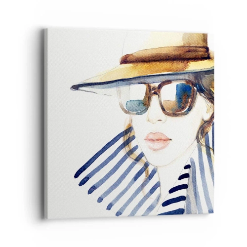 Impression sur toile - Image sur toile - La Floride vous souhaite la bienvenue ! - 40x40 cm