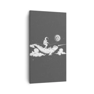 Impression sur toile - Image sur toile - Cavalier de l'espace - 45x80 cm