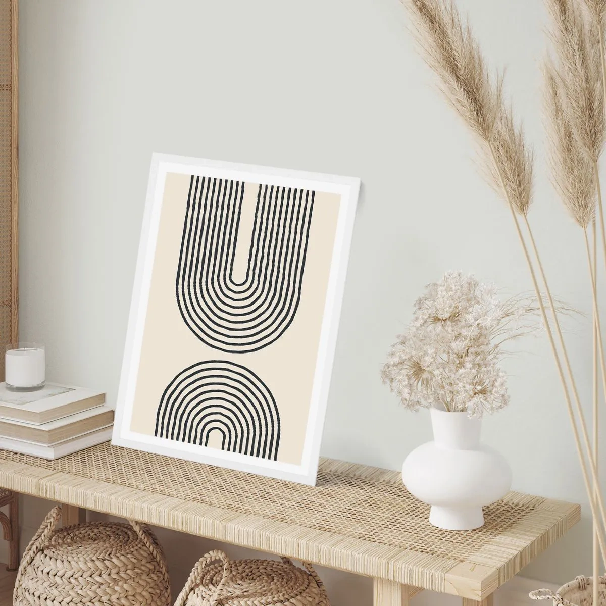 Affiche dans un cadre blanc - Poster - Dans un instant... - 30x40 cm