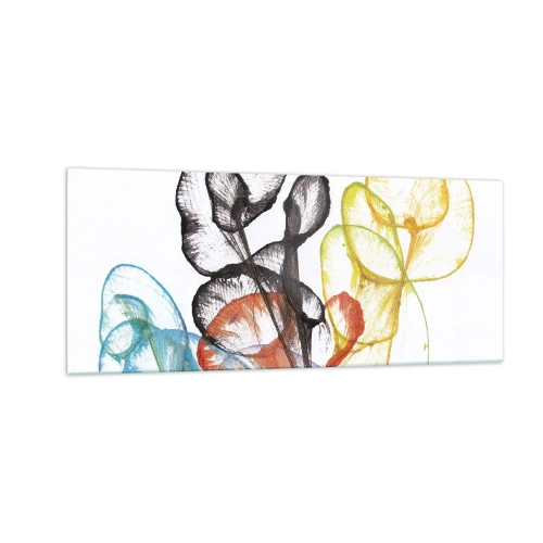 Impression sur verre - Image sur verre - Fleurs avec une âme - 100x40 cm