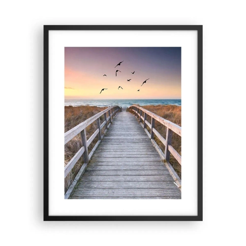 Affiche dans un cadre noir - Poster - Envol des espaces - 40x50 cm