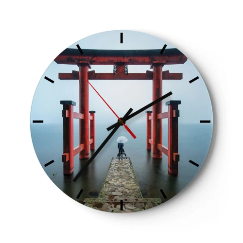 Horloge murale - Pendule murale - Rêverie japonnaise - 40x40 cm