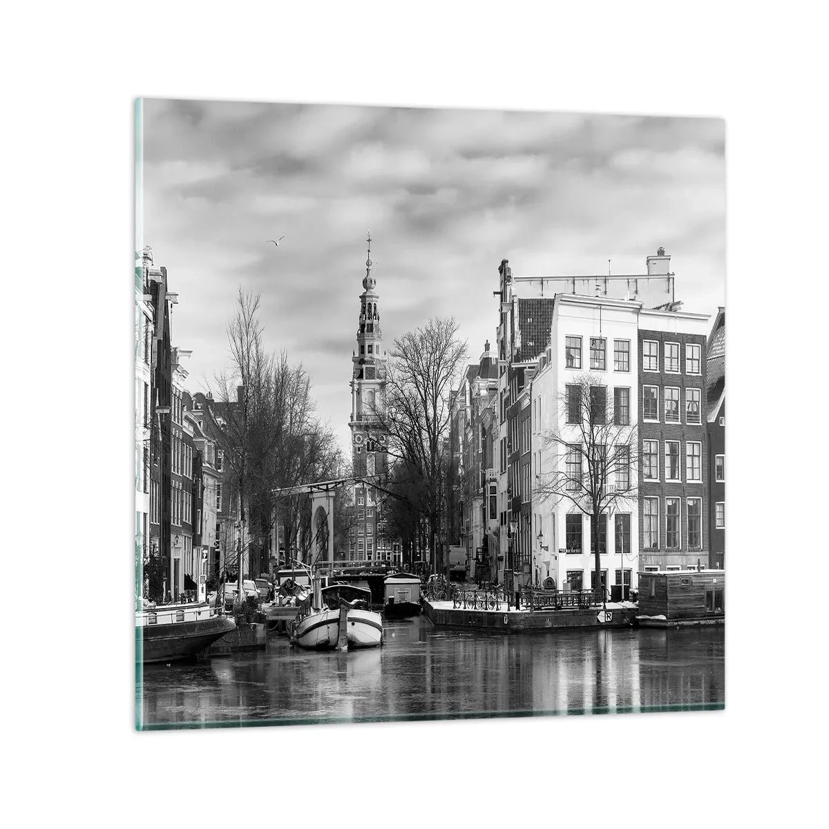 Impression sur verre - Image sur verre - Climat d'Amsterdam - 30x30 cm