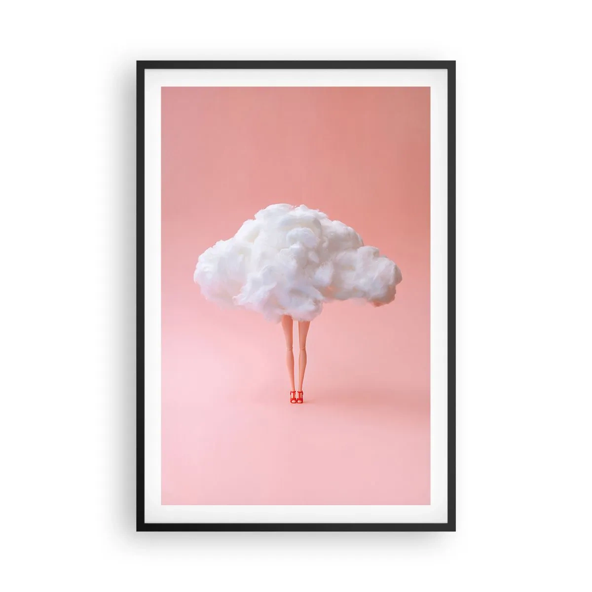 Affiche dans un cadre noir - Poster - Douce promesse - 61x91 cm