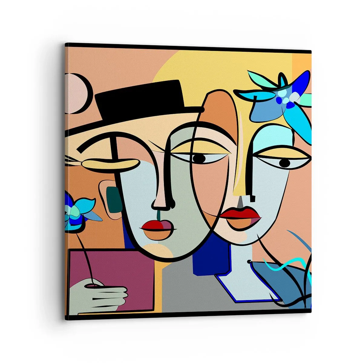 Impression sur toile - Image sur toile - Le Rendez-vous de Picasso - 70x70 cm