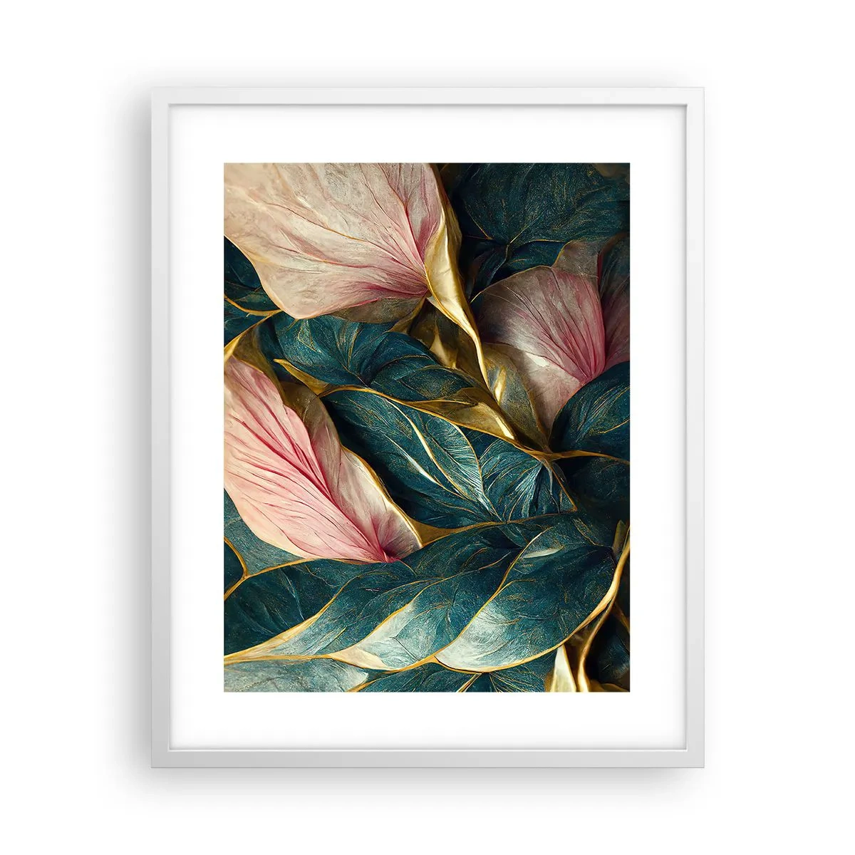 Affiche dans un cadre blanc - Poster - Élégance et style naturels - 40x50 cm