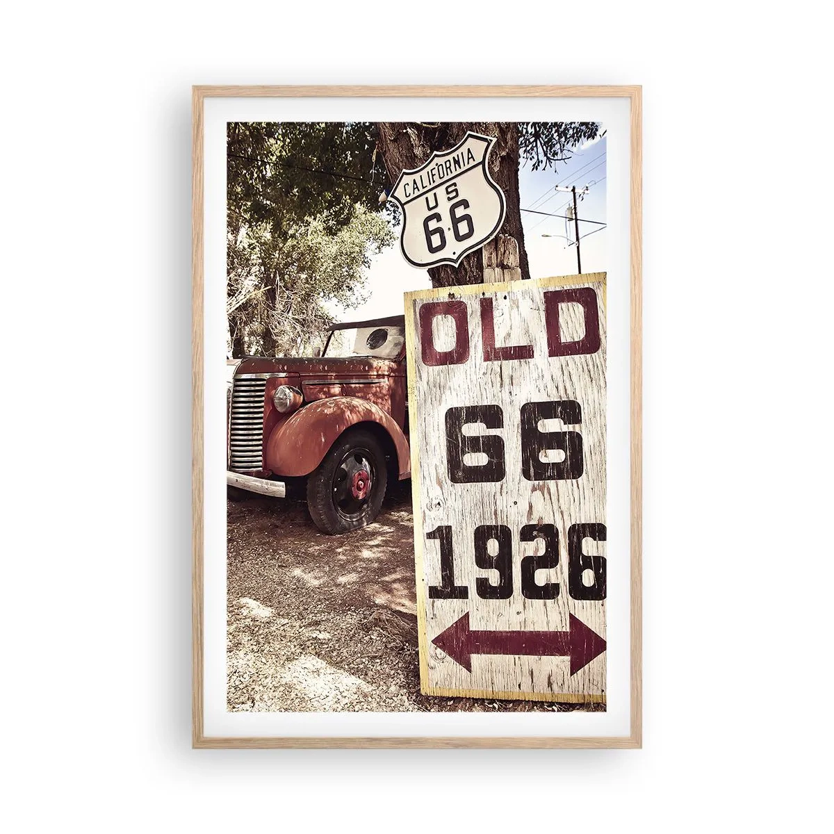 Affiche dans un chêne clair - Poster - La légende de la province américaine - 61x91 cm
