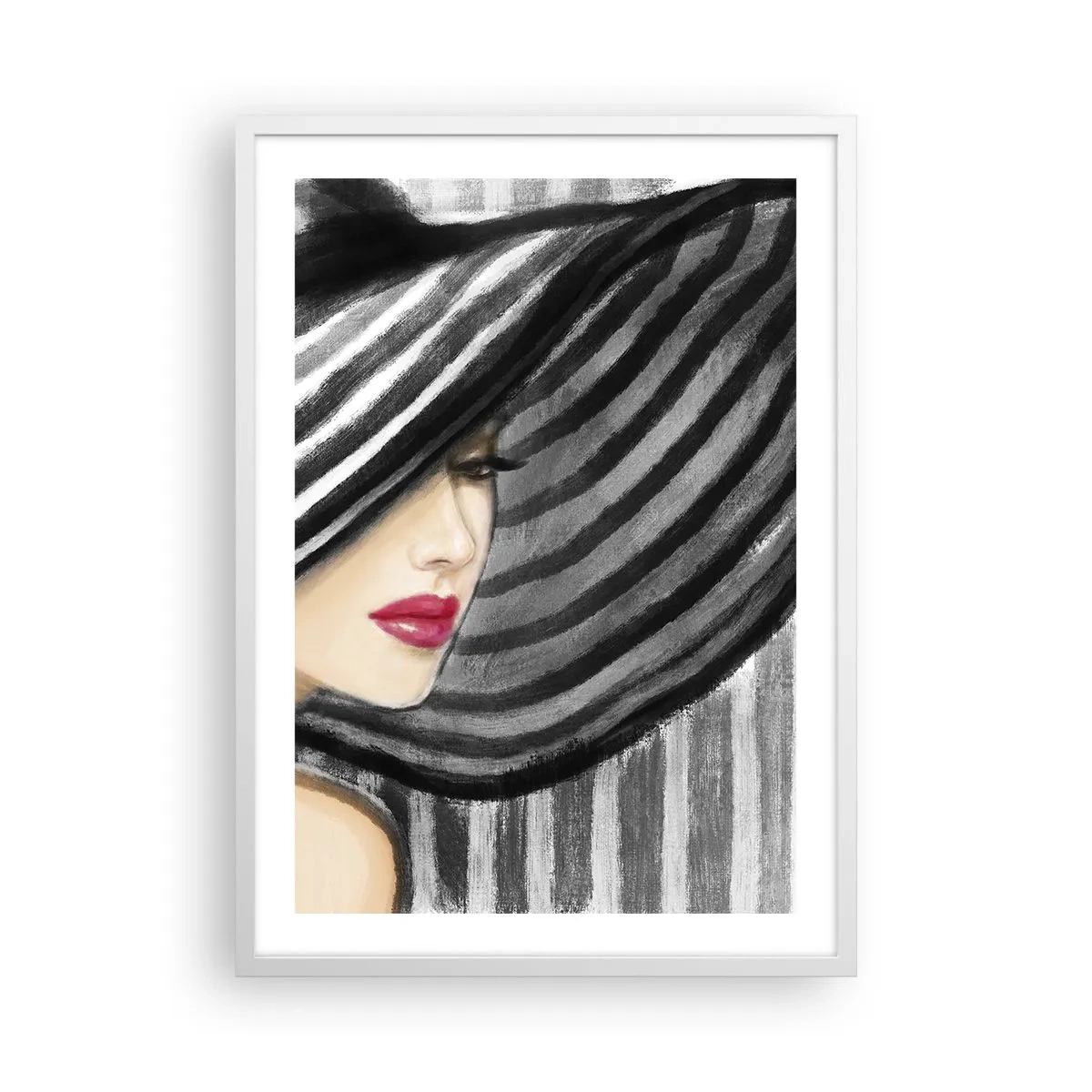 Affiche dans un cadre blanc - Poster - Où te chercher ? - 50x70 cm