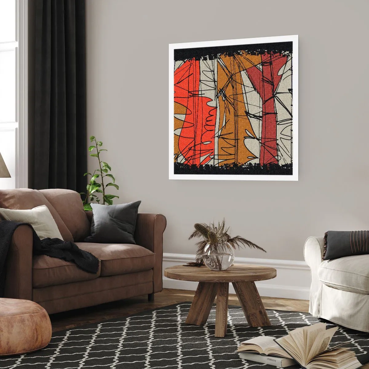 Affiche - Poster - Composition spontanée - 40x40 cm