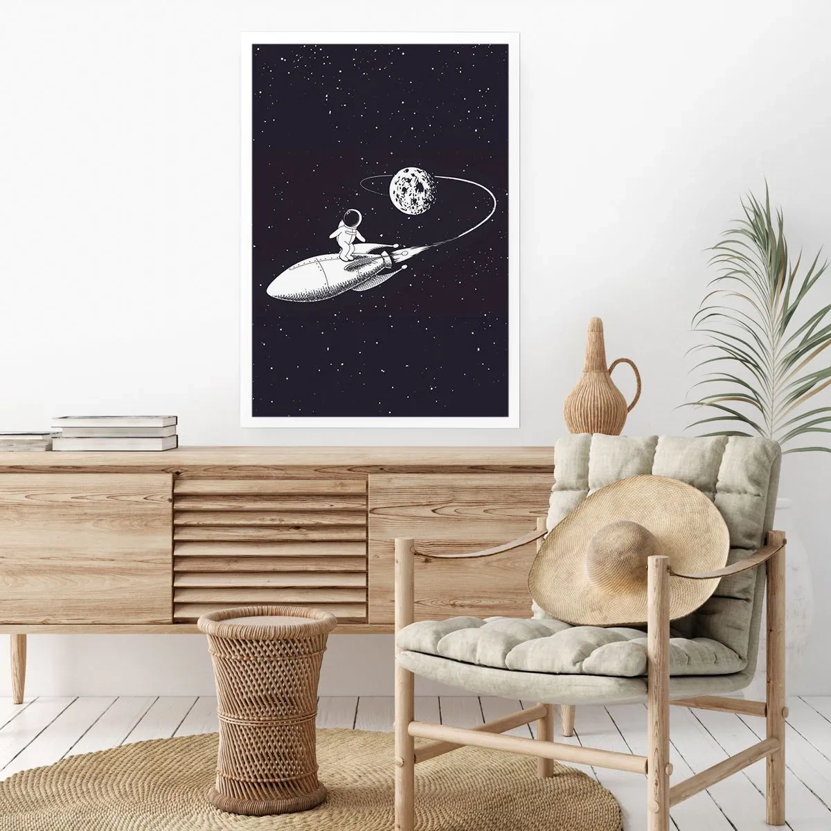 Affiche - Poster - Surfeur de l'espace - 70x100 cm